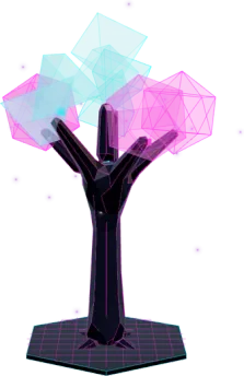 Neon Cyber Tree